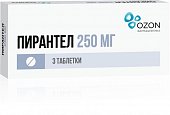 Пирантел, таблетки 250мг, 3 шт, Озон ООО