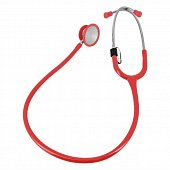 Стетоскоп Amrus (Амрус) 04-АМ410 Premium медицинский двухсторонний терапевтический, красный, Амрус Энтерпрайзес